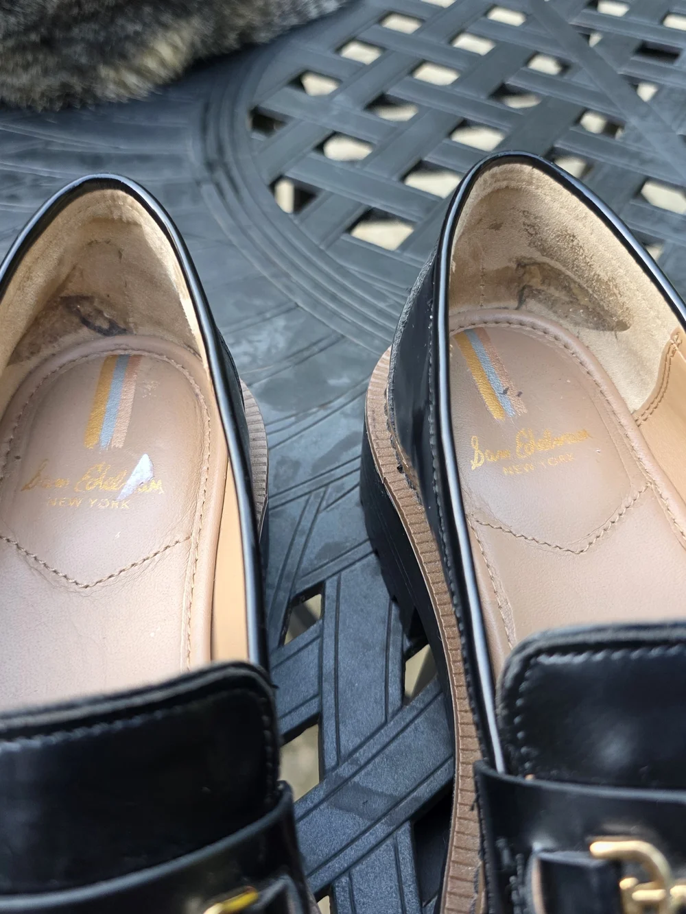 Sam Edleman New York Chunky Black Leather Loafers